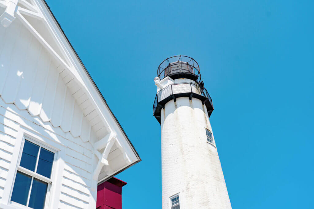top-of-Fenwick-Island-Lighthouse-on-Fenwick-Island-Delaware