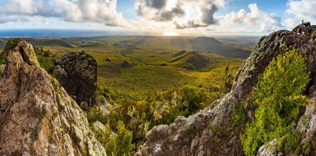 view-from-Mount-Christoffel-overlooking-Christoffel-National-Park-in-Curacao