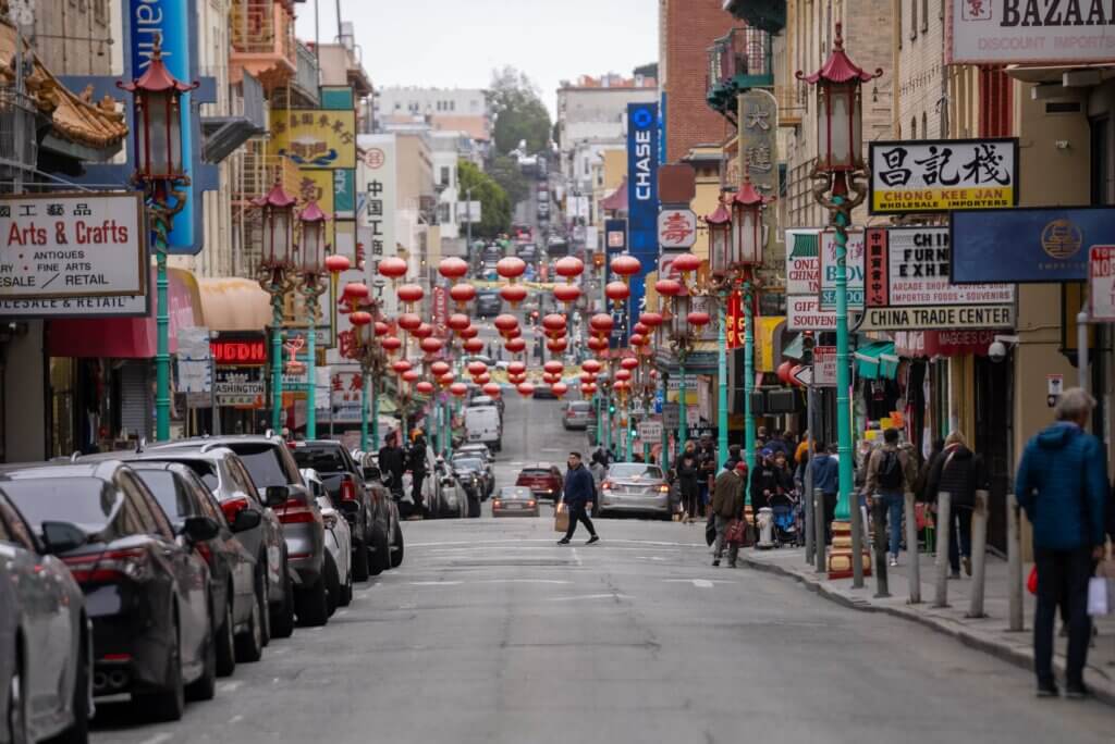 view of Chinatown in San Francisco California