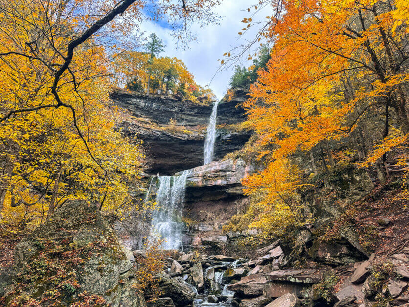 view-of-Kaaterskill-Falls-in-the-fall-in-the-Catskills-New-York