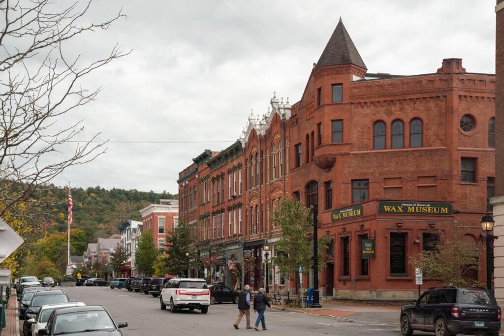 view of Main Street in Cooperstown New York