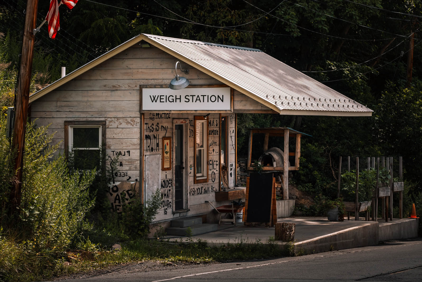 weigh station in Callicoon New York in the catskills