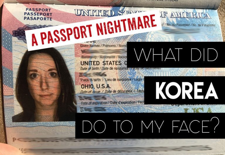 What did Korea do to my face? A Passport Nightmare